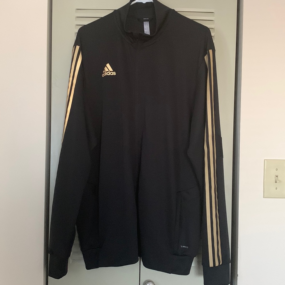 Adidas track climalite zip Mens XL